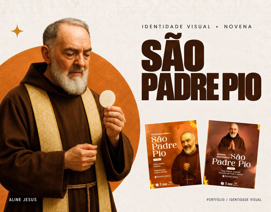 Capa do projeto Novena em honra a São Padre Pio